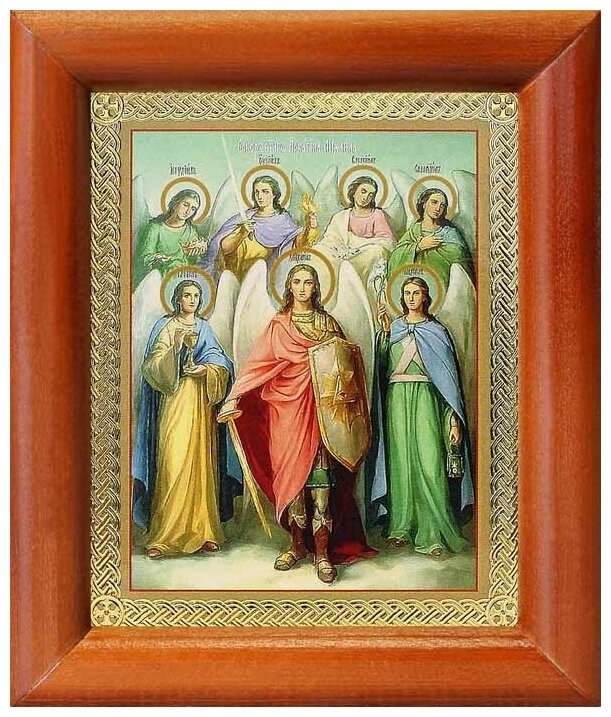 Собор Архангела Михаила, икона в рамке 8*9,5 см