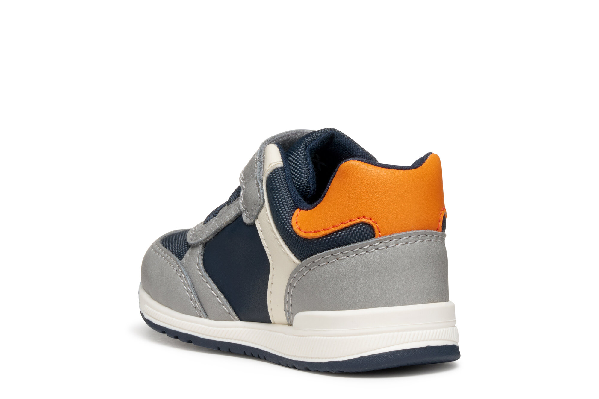 Кроссовки GEOX, размер 26 EU, серый/оранжевый — фото 1