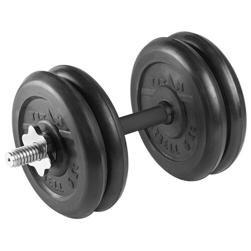 Гантель разборная 22 кг TITAN Barbell - d26, Комплектация №2 с обрезиненной ручкой