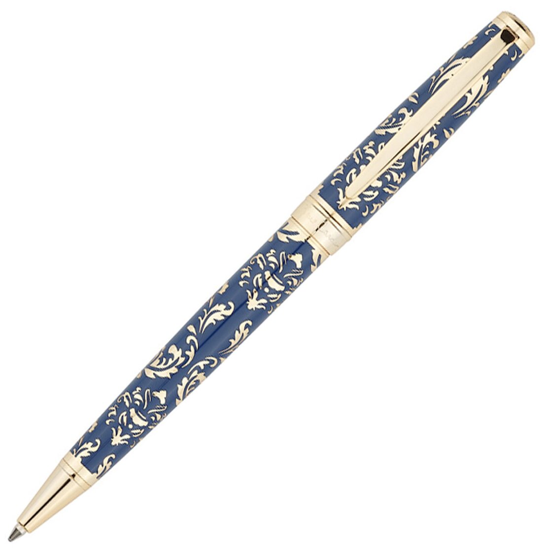Ручка шариковая Pierre Cardin Renaissance, латунь, цвет синий-золотистый (PC8302BP)