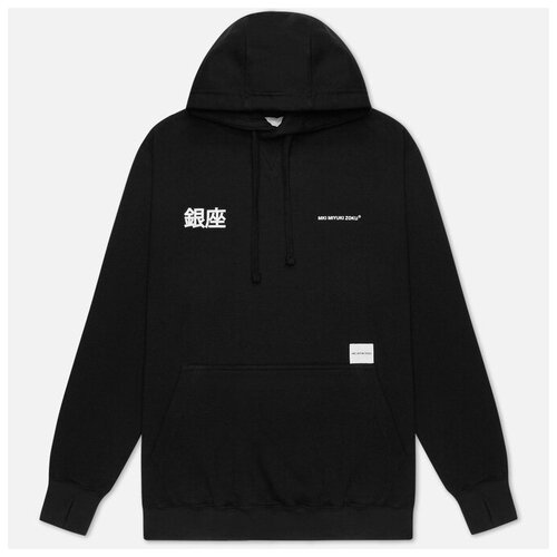 фото Мужская толстовка mki miyuki-zoku ginza hoody чёрный , размер m