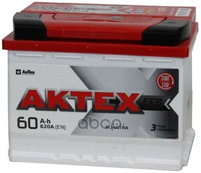 Аккумулятор Актех Efb 60 А/Ч Прямая 242x175x190 En610 А АкТех арт. ATEFB 60-3- L