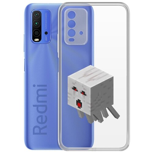 Чехол-накладка Krutoff Clear Case Гаст для Xiaomi Redmi 9T чехол накладка krutoff clear case minecraft гаст для samsung galaxy a22s a226