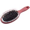 QUILIN Расческа для волос массажная , силиконовые зубчики и щетина , деревянная , Q2400W - изображение