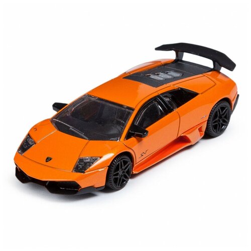 Машинка Rastar Murcielago LP 670-4 SV 1:43 Оранжевая легковой автомобиль rastar lamborghini murcielago lp670 4 39000 1 24 18 см оранжевый