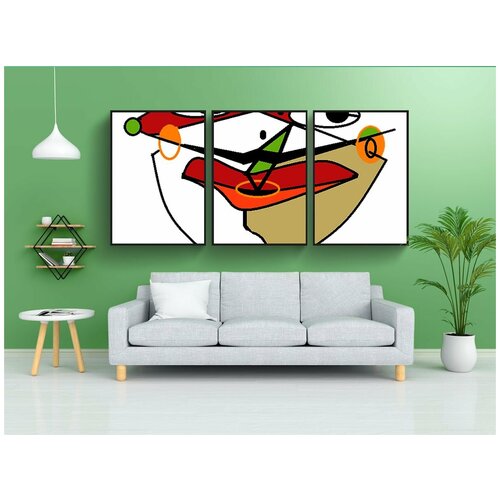 фото Набор модулных постеров для интерьера "пикассо, изобразительное искусство, живопись" 60x90 см. в тубусе, без рамки lotsprints