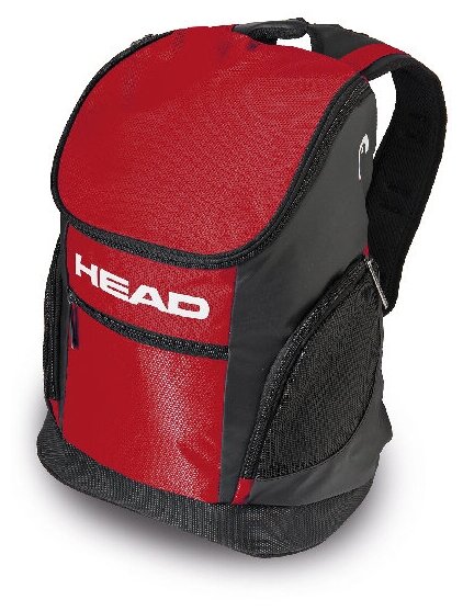 Рюкзак HEAD TRAINING 33л, Цвет - черный/красный; Материал - Полиэстер 100%