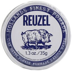 REUZEL Глина Hollands Finest Pomade clay matte, средняя фиксация, 35 г