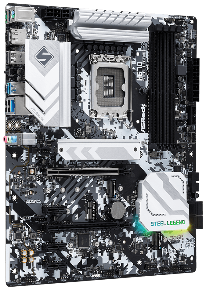 Материнская плата Asrock H670 S1700 ATX H670 STEEL LEGEND A - фото №3