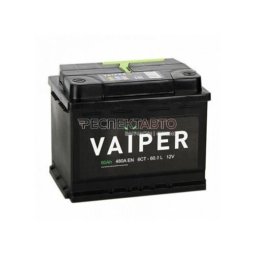 фото Аккумулятор vaiper 60a/h 480a обратная r+ 242х175х190