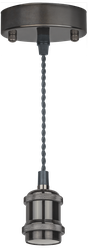 Декоративный подвесной светильник Navigator 93 163 NIL-SF01, под лампу 60 Вт, Е27, черный хром