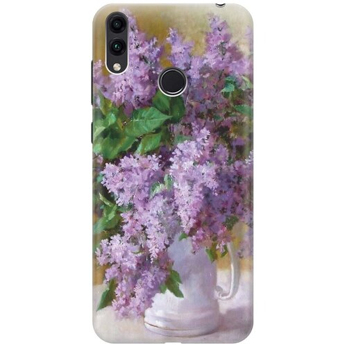 фото Gosso ультратонкий силиконовый чехол-накладка для honor 8c с принтом "букет сирени"