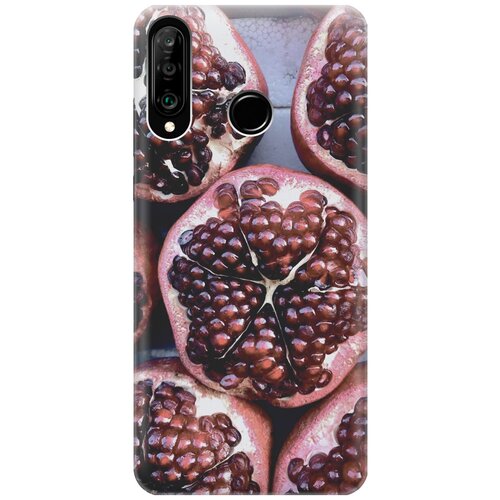 фото Силиконовый чехол на huawei p30 lite / honor 20 lite / honor 20s / хуавей п30 лайт / хонор 20 лайт / хонор 20s с принтом "гранаты" gosso