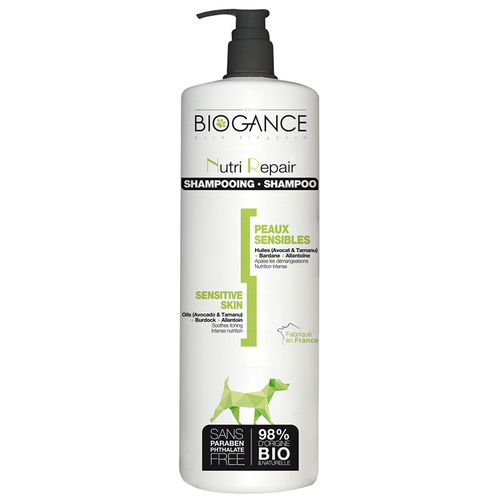 Шампунь -шампунь Biogance Nutri Repair для чувствительной кожи , 1 л , 1 кг
