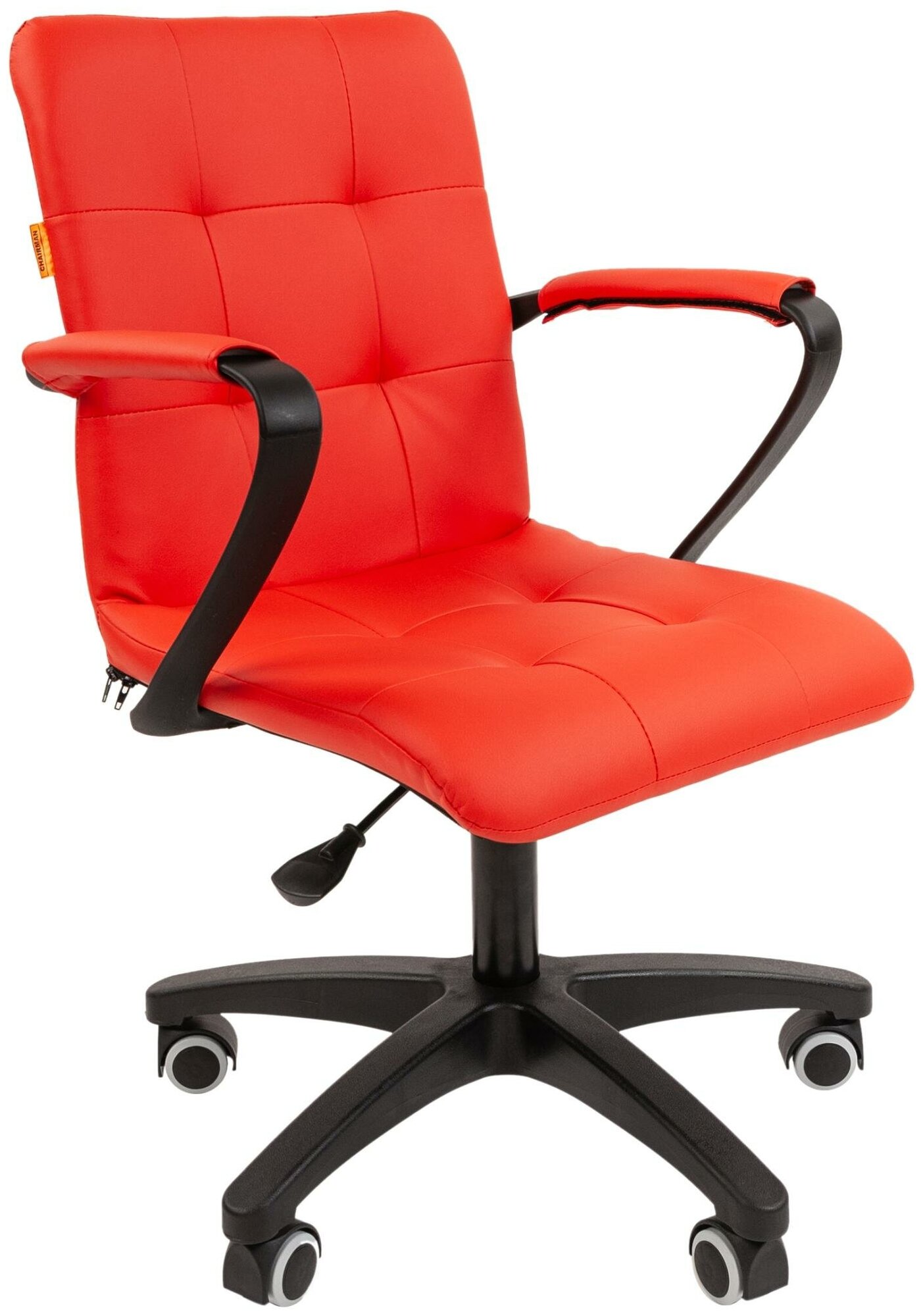 Компьютерное кресло Chairman 030 офисное (обивка: экокожа, крестовина полиуретан,с подлокотниками, Red)