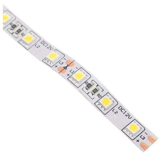 Светодиодная лента Ecola PRO, 12В, SMD5050, 3 м, IP20, 14.4Вт/м, 60 LED/м, 4200К./В упаковке шт: 1 - фотография № 3