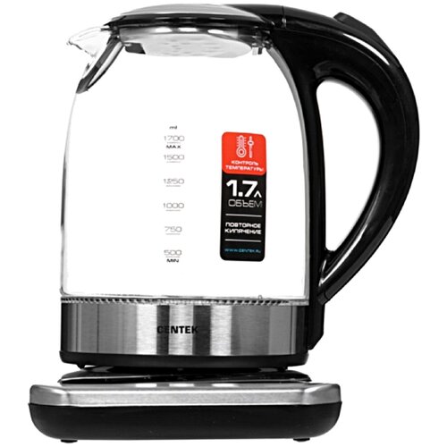 ЧайникэлектрическийстеклянныйLED подсветказащита от перегреваподдержание температуры6 режимовLED-дисплей2200 Вт17лсеребристый 688800₽