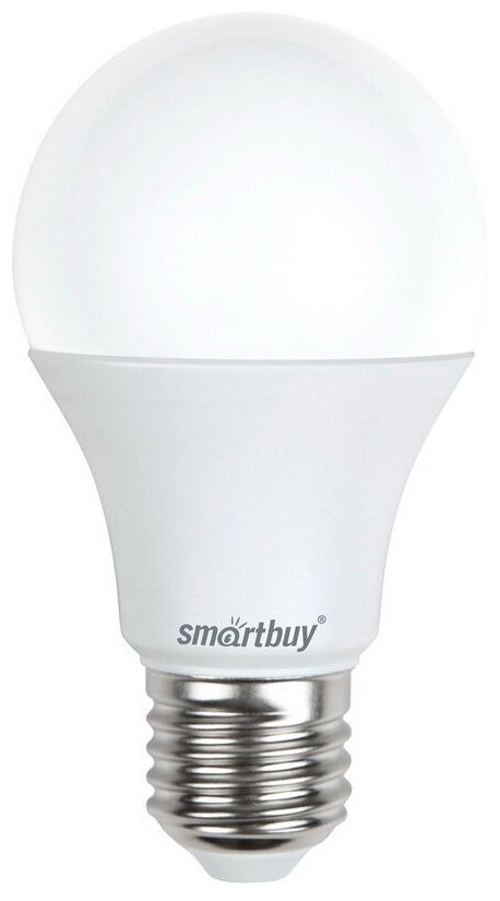 Светодиодная LED лампа Smartbuy ЛОН A60 E27 15W(1200lm) 6000K 6K 119x60 SBL-A60-15-60K-E27 (упаковка 10 штук)