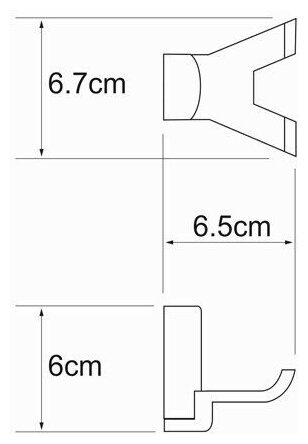 Крючок WASSERKRAFT Exter K-5223 двойной - фото №2