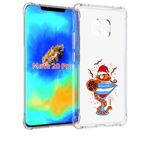 Чехол задняя панель накладка бампер MyPads змейка для Huawei Mate 20 Pro/Mate 20 RS 6.39 чехол задняя панель накладка бампер mypads hot space queen альбом для huawei mate 20 pro mate 20 rs 6 39