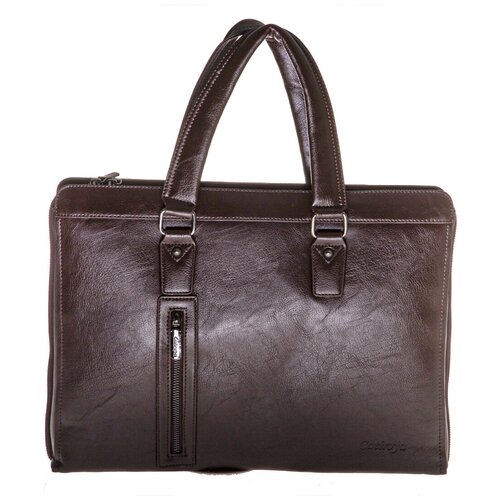 Сумка портфель CATIROYA / сумка формата а4 мужская / черная сумка мужская через плечо а4 / сумка кожаная классика / портфель для документов а4