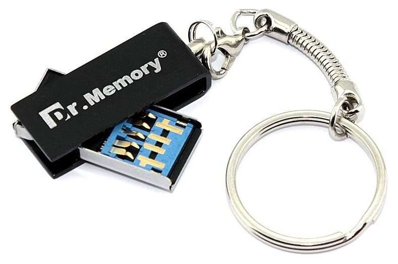 Флешка USB Dr. Memory 005 16GB, USB 3.0, серебристый