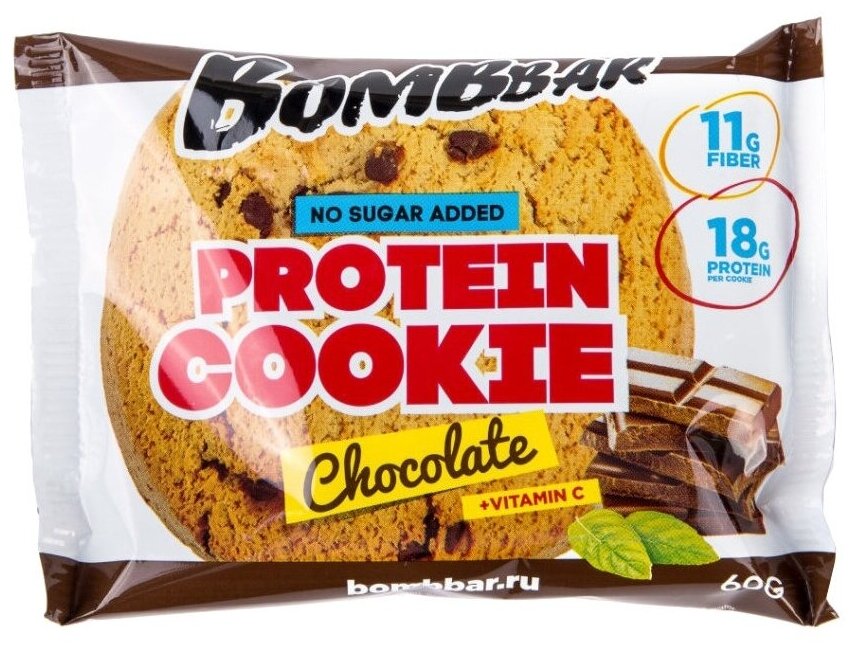 Печенье протеин. Bombbar Protein Cookie печен. 10х60гр творожный кекс (упак.:10шт) - фото №1