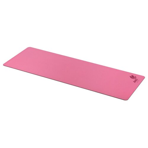 фото Коврик для йоги airex yoga eco grip mat, 183х61х0.4 см розовый надпись