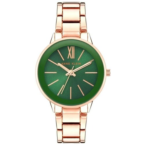 фото Наручные часы anne klein часы наручные anne klein 3876gnrg, золотой, зеленый