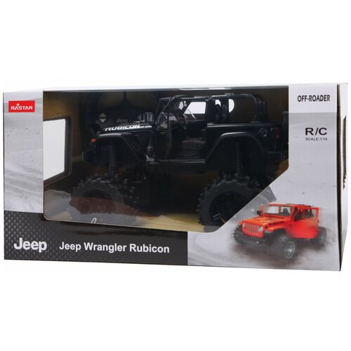 Машина Rastar РУ 1:14 Jeep Wrangler Jl Черная 79410 машина rastar ру 1 14 jeep wrangler jl черная