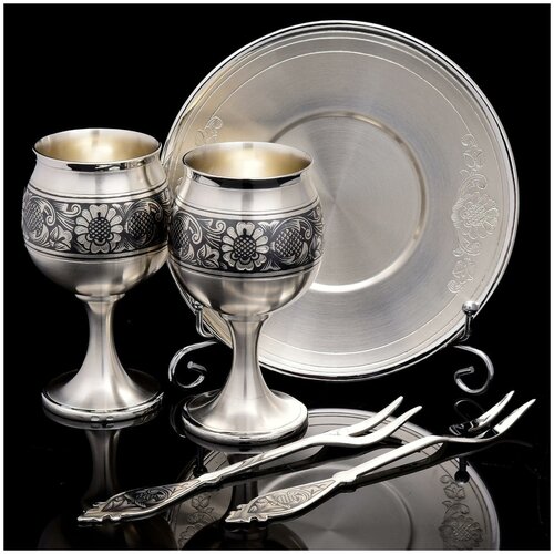 фото Коньячный набор (серебро 925*) 282.04 гр. русь великая