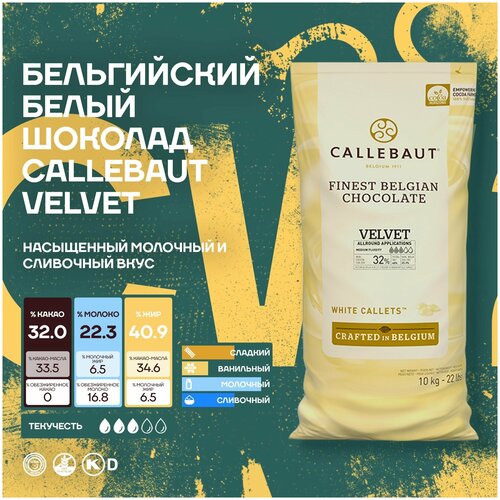 Бельгийский белый шоколад Velvet Callebaut (2*10 кг)