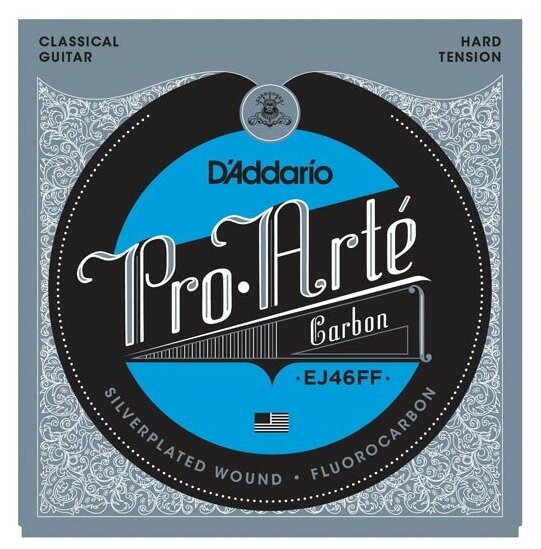 D'Addario EJ46FF струны для классической гитары, карбон, сильное натяжение