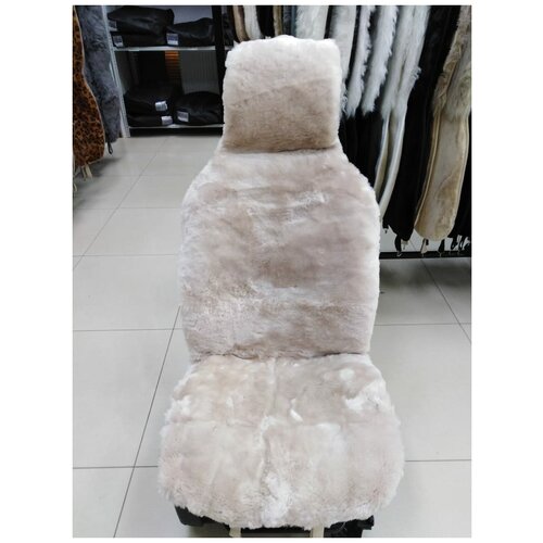 Меховые накидки натуральный мех Класс А, длина ворса - 2,7см, бежевый