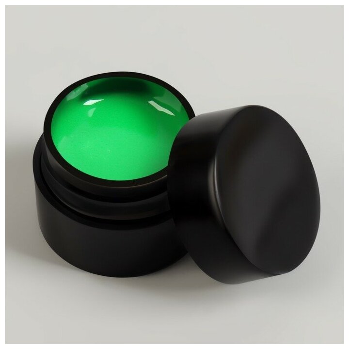 Гель-паутинка, светящийся в темноте, трёхфазный, LED/UV, 7 гр, цвет зелёный