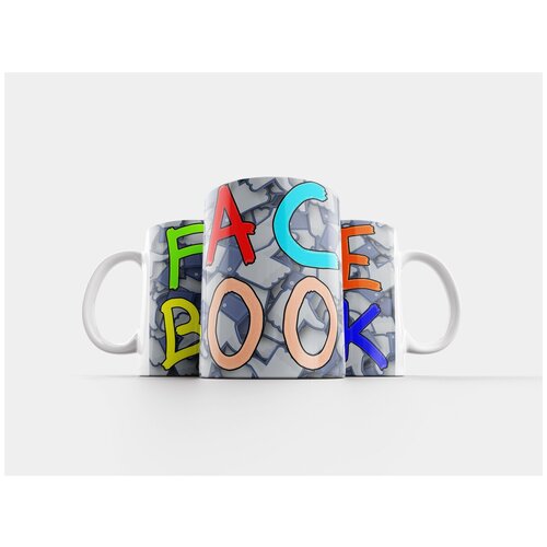 фото Кружка "facebook, письма, знак" 320 мл lotsprints