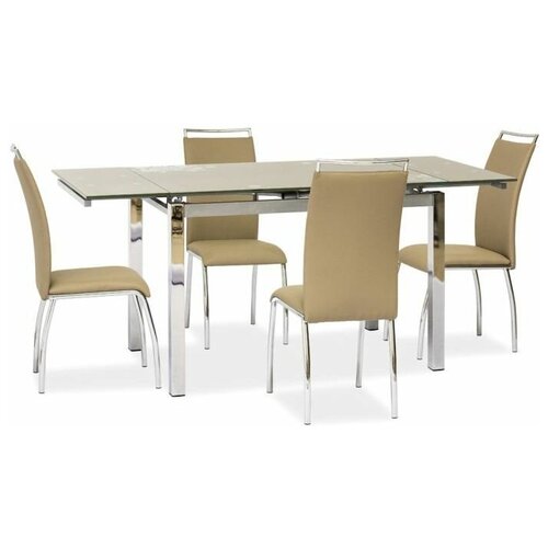 фото Стол раскладной signal gd017 110(170)x74, бежевый