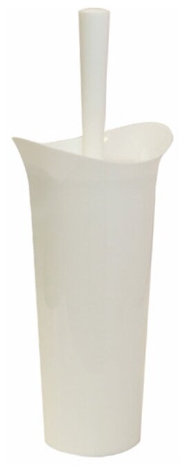 Ерш для туалета Idea Лотос напольный пластик белый М5018