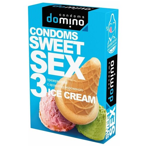 Презервативы для орального секса DOMINO Sweet Sex с ароматом мороженого -