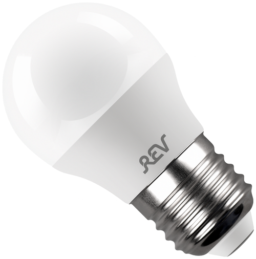 Лампа светодиодная REV 32262 7, E27, G45, 5 Вт, 2700 К