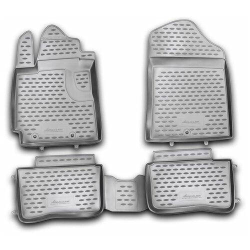 фото Коврики в салон kia picanto, 2011-2017 4 шт. (полиуретан) nlc.25.36.210h 18021