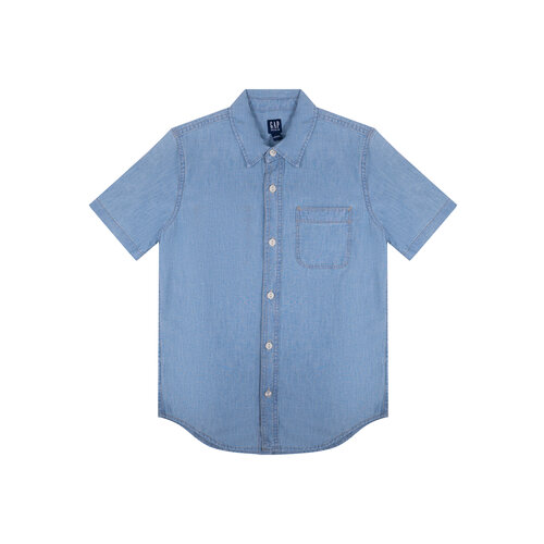 Рубашка GAP, размер 4-5 лет, голубой