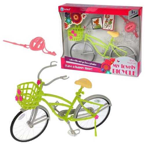 Велосипед для куклы Наша Игрушка 3 предмета (BYL601-1)удалить ПО задаче домик для кукол наша игрушка 21 предмет наклейки 200591676 удалить по задаче