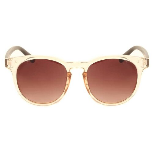 Солнцезащитные очки Fedrov, круглые, оправа: пластик, для женщин, коричневый