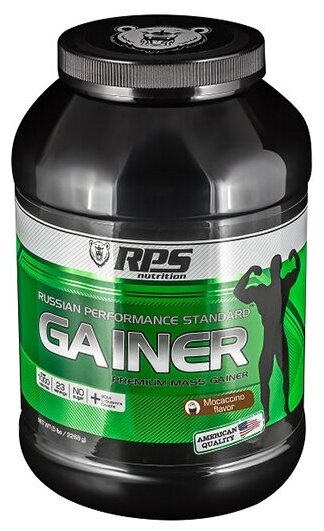 RPS Premium Mass Gainer (банка), 2268 гр. (мокачино)