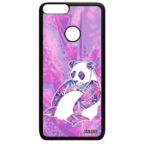 фото Противоударный чехол для // huawei p smart 2018 // "панда" panda китайский, utaupia, розовый