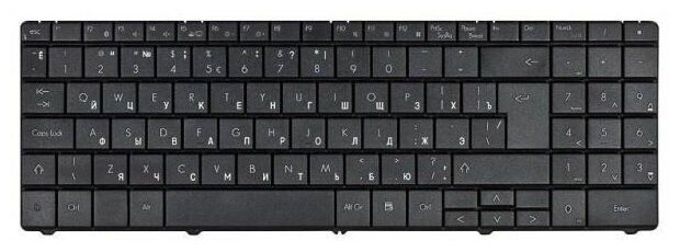 Клавиатура для ноутбука Packard Bell ML61 ML65 ETNA GM черная