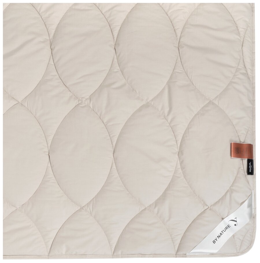 Одеяло всесезонное бежевое Moye Home Camel из верблюжьей шерсти, 200 х 220 см — фото 1
