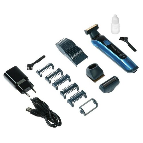 Триммер Rowenta TN6200F4 для бороды 7 насадок АКБ черно-синий 732000₽