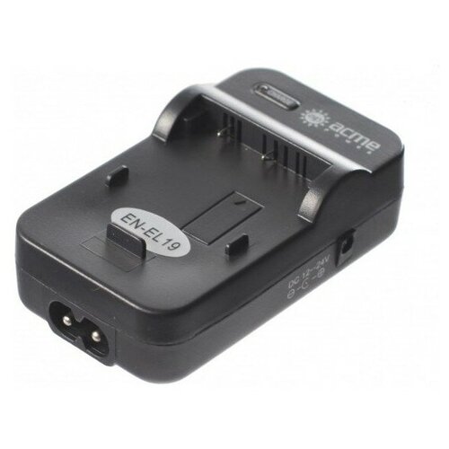 Зарядное устройство для аккумуляторов AcmePower AP CH-P1640 для Nikon EN-EL19 (авто + сетевой) (AP CH-P1640 (ENEL19)) canon nb 10l